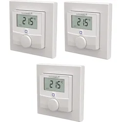HMIP WTH-3-3 - Wandthermostat mit Luftfeuchtigkeitssensor, 3 Stück