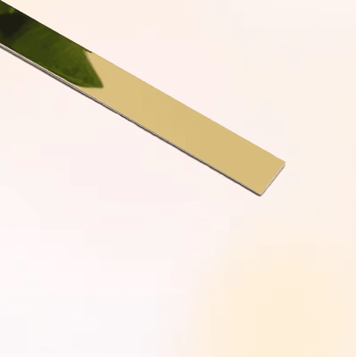 Inspire Curations 3M Gold Mirror Self Adhesive Stainless Steel Wall Trim gold