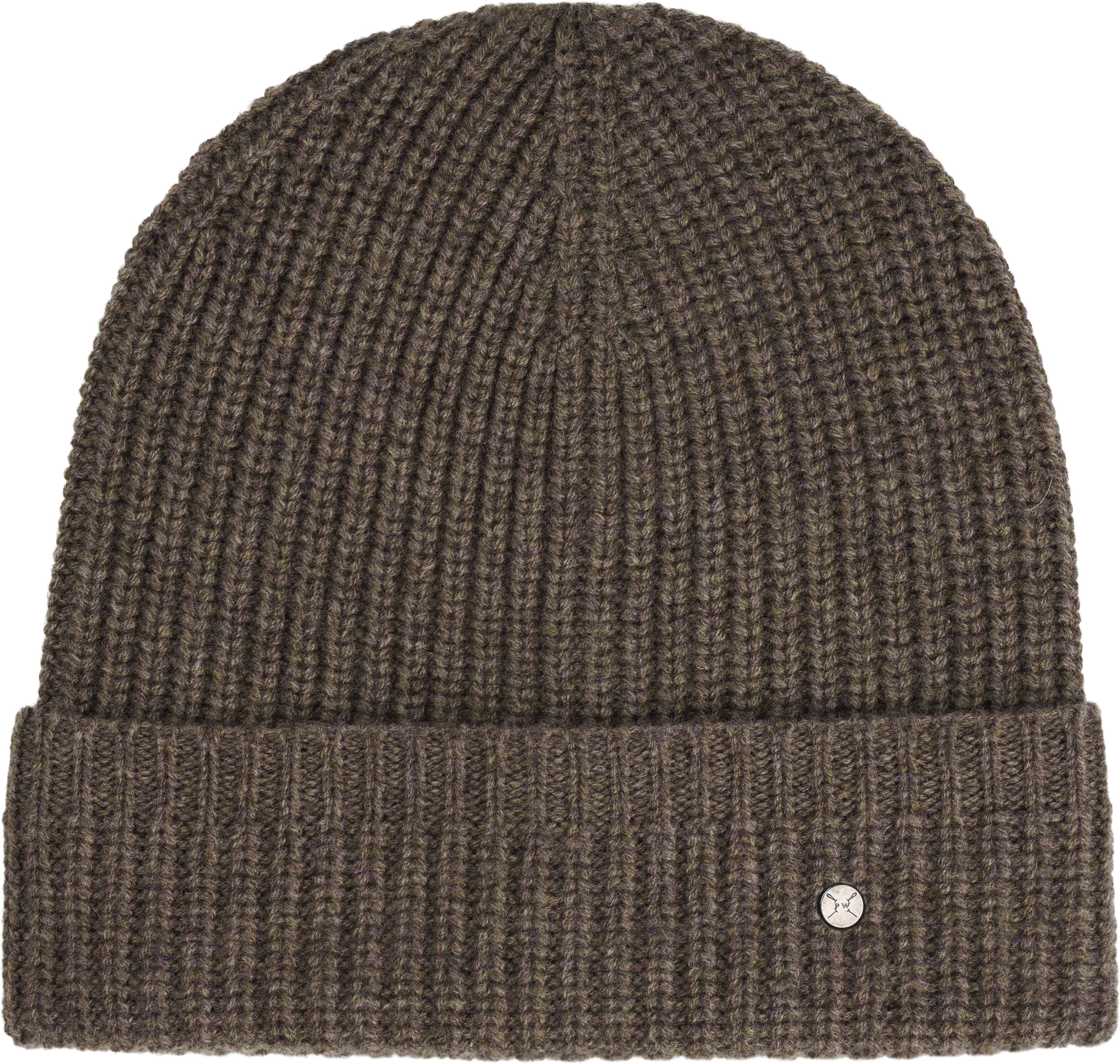 Strickmütze PEARLWOOD "LIV", Damen, braun (walnut), Wolle, Mützen Strickmütze, schlichtes Design - lässt sich vielseitig kombinieren walnut Einheitsgröße