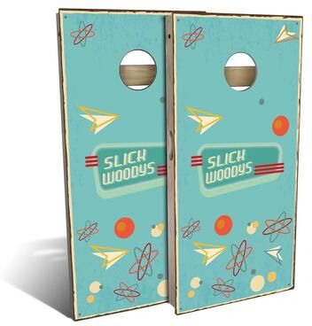 Skip's Garage 50s Diner Outdoor Cornhole Board Set