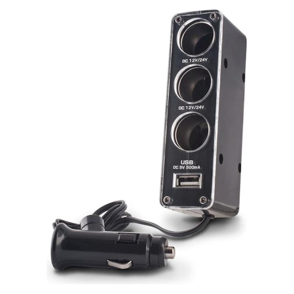 Forever socket splitter 3in1 with USB cable CSS-03 (GSM001530)