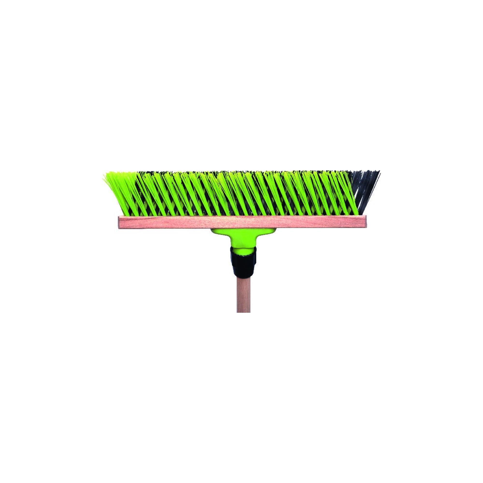 floraworld Garten- u.Straßenbesen PVC-X-Borsten Elaston 40cm mit Stiel (012949)