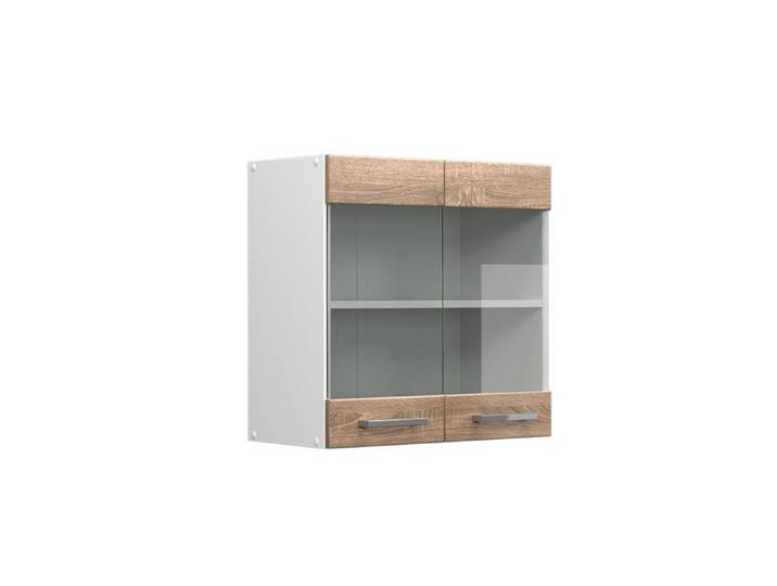Armoire en verre R-Line 60cm Sonoma/Blanc Vicco 37789