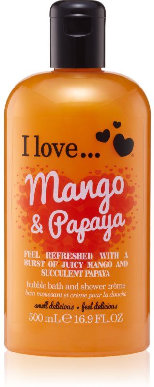 I Love Mango & Papaya shower and bath cream 500 ml
