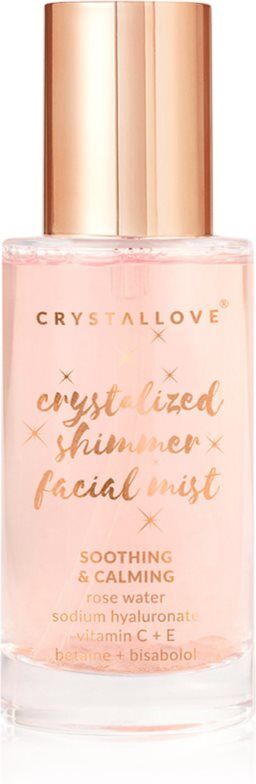 Crystallove Rose Quartz Shimmer Facial Mist face mist with a brightening effect 100 ml