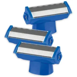 MAXXMEE Ersatz-Klingen Solo Blade - 3er-Set - blau