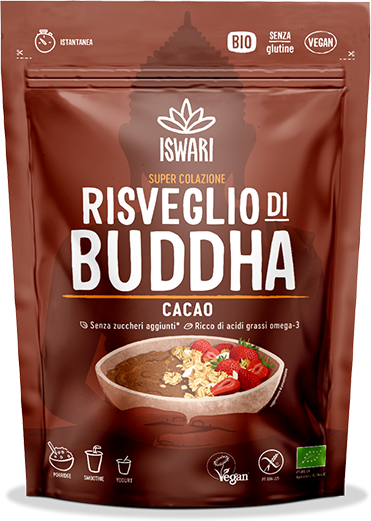 ISWARI Risveglio Di Buddha Cacao Crudo 360 Grammi 