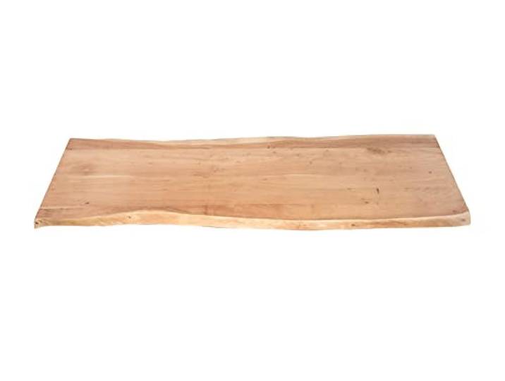 SAM Holzplatte Tom 200x60 cm Akazie Natur lackiert Baumkante Tischplatte stilvolle Baumkanten-Platte, Akazienholz naturfarben massiv, pflegeleichtes Unikat