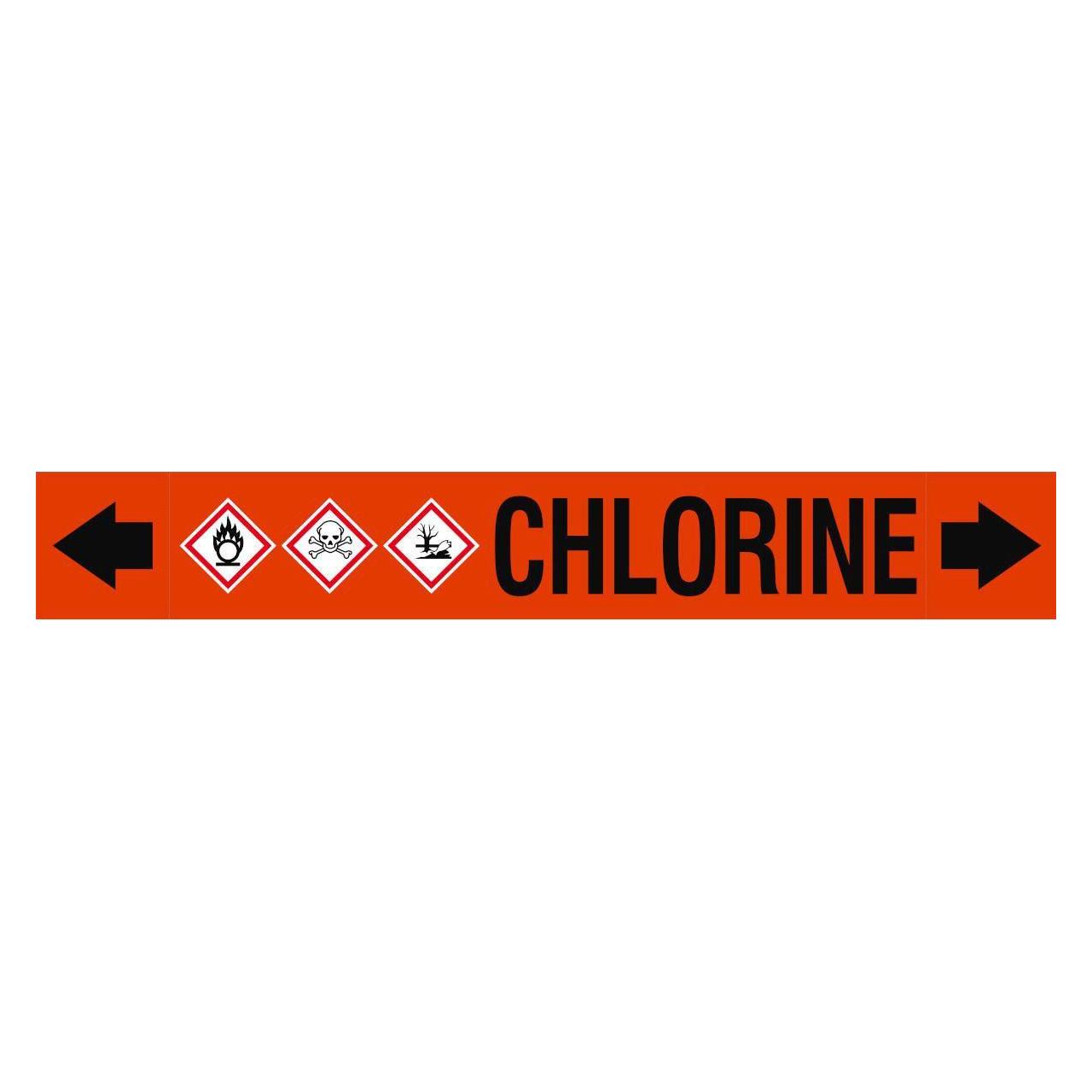 Brady ASME - Rohrmarkierer - Chlorine (ASMEPM-100X690MM-CHLORINE)