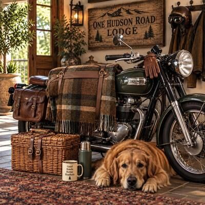 Pendleton Redwood Motor Robe with Carrier