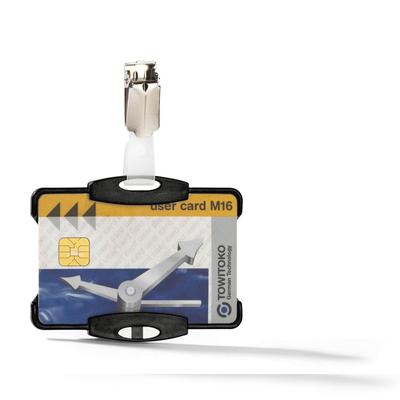 Durable Ausweiskartenhalter 54x87 sw mit Clip Einzelverpackung