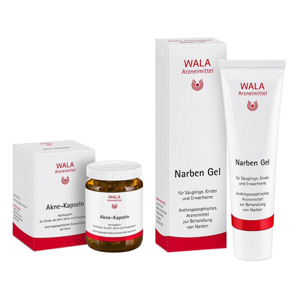 WALA Heilmittel GmbH Wala Akne Kapseln + Narben Gel 08106468