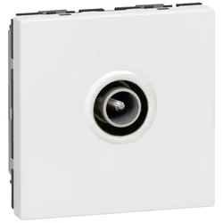 Legrand 078782 Mosaic TV-Dose 9,52mm 2-modulig Farbe: Ultraweiß