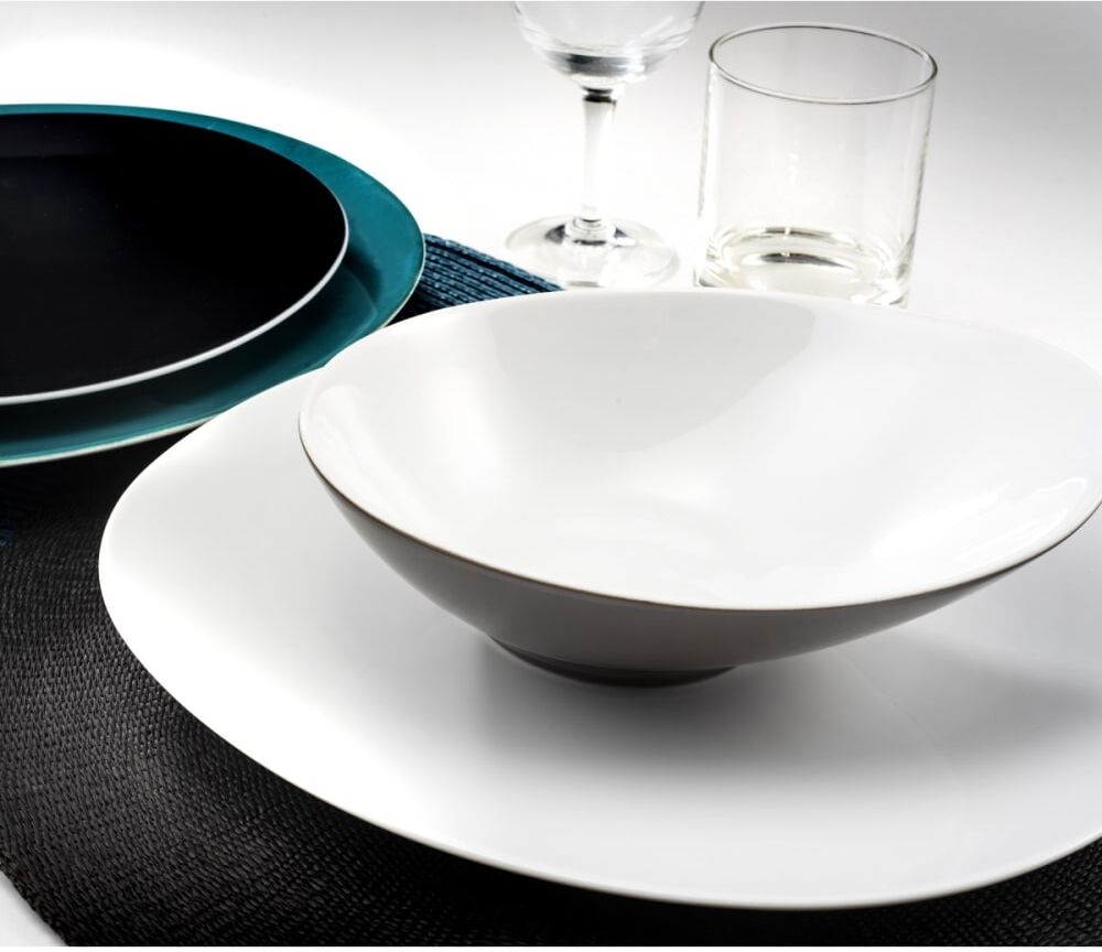 Medard de Noblat Plato llano (x6) porcelana blanco