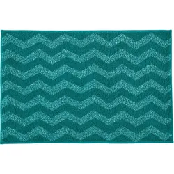 Kleine Wolke Badteppich Zack Petrol 60x90 cm
