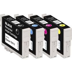 Basetech Druckerpatrone ersetzt Epson T0715, T0711, T0712, T0713, T0714 Kompatibel Kombi-Pack Schwarz, Cyan, Magenta, Gelb BTE107 1607,4005-126