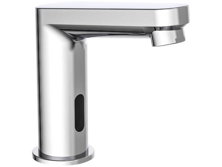 Waschtischarmatur SCHÜTTE VITAL , silber (chrom), B:5cm H:14cm T:15cm Ø:5cm, Messing, Armaturen, Waschtischarmatur, Wasserhahn mit Sensor, Mischbatterie, Waschbecken Armaturen in Chrom