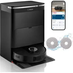 BOSCH BCRDW3BAB Spotless Max Saug-/Wischroboter inkl. Absaug-/Reinigungsstation schwarz