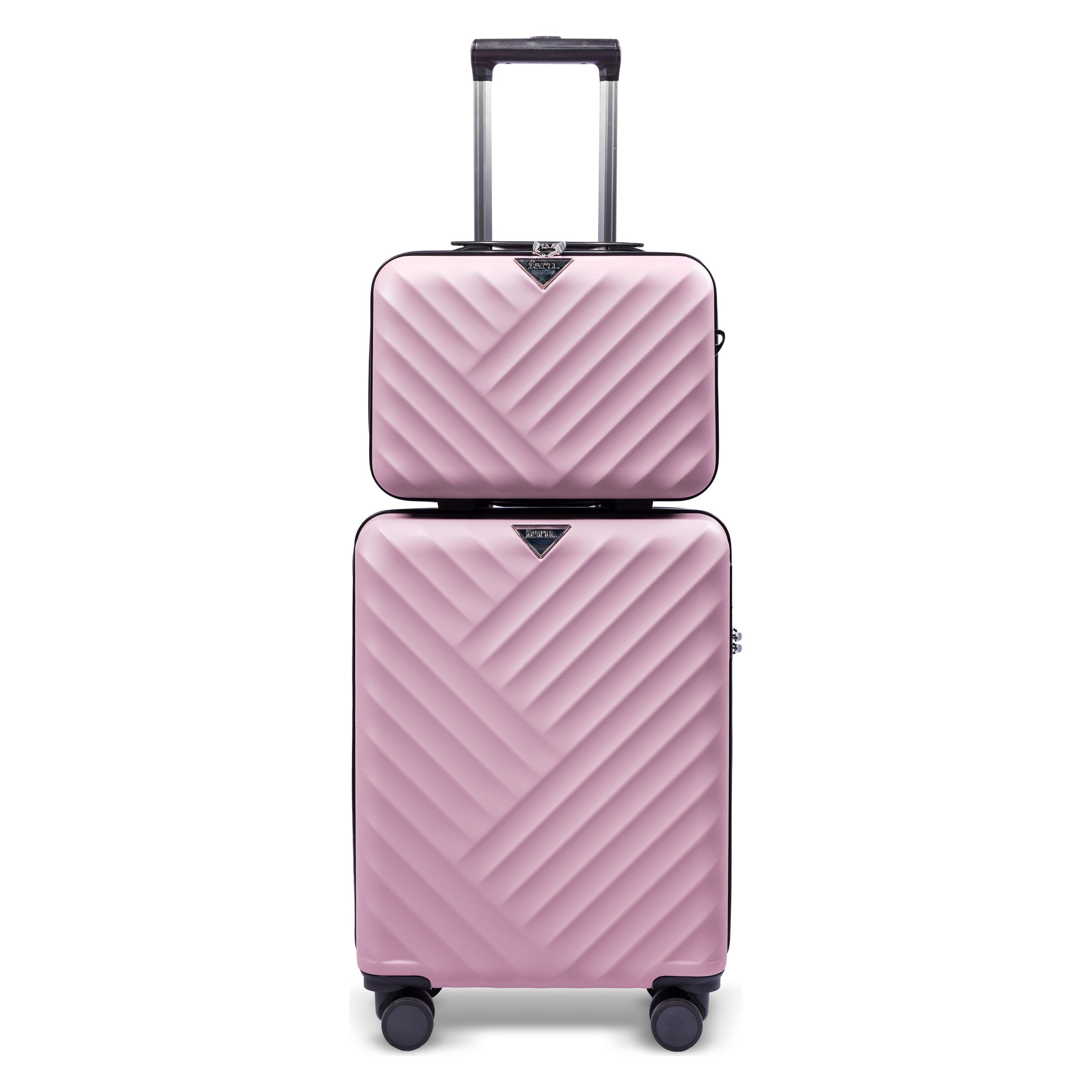 Feru Malibu 55 cm Suitcase and Small Bag, Purple (39596477)