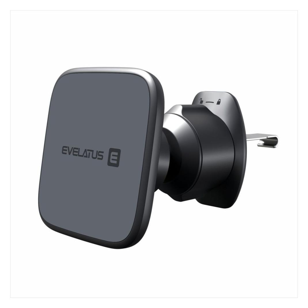 Evelatus Auto holder Car air conditioning vent bracket with MagSafe C2+KAC001 Black (EVELATUS)