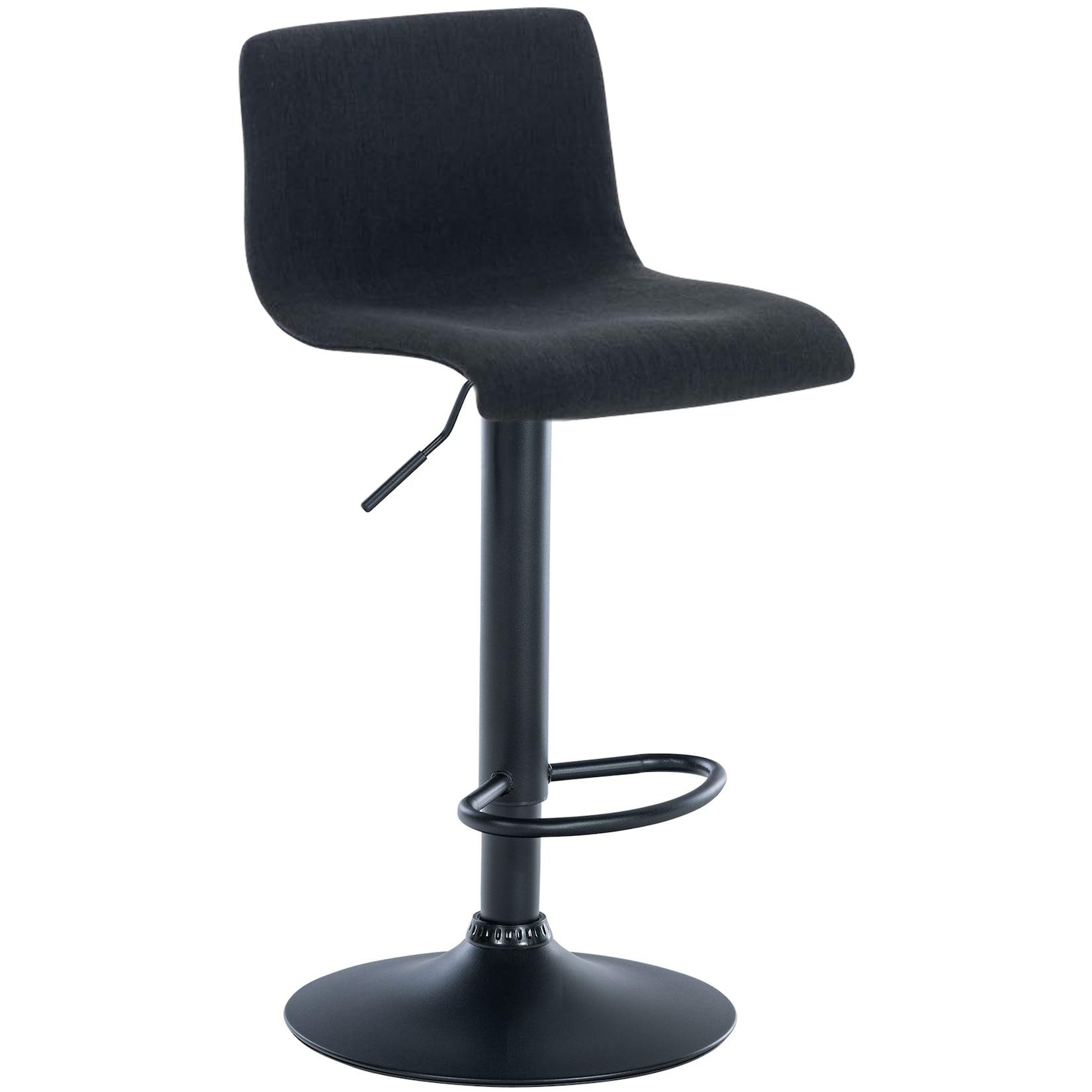 CLP Barhocker Hoover Stoff B Farbe: schwarz, Material Gestell: Metall matt schwarz