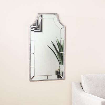 Leaston Decorative Wall Mirror by SEI Furniture in Silver