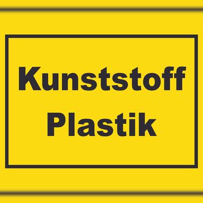 HB-Druck Kunststoff Plastik Mülltrennung Schild mit Text waagerecht A3 (297x420mm)