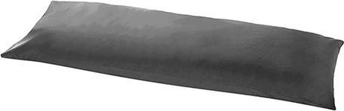 Antraciet kussensloop voor body pillow