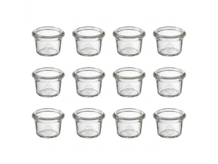 APS Voorraadpot - Bewaarpot - Vaatwasserbestendig - 12-Delige Set - Glas - Transparant - 35 ml