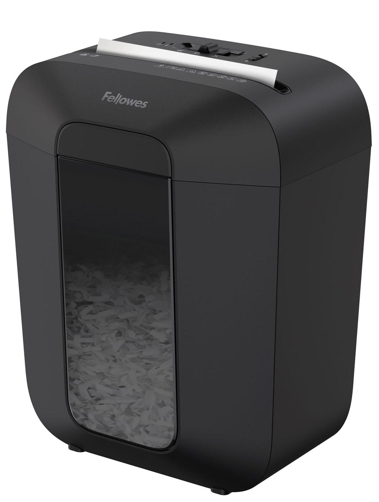 Fellowes LX50 Aktenvernichter mit Partikelschnitt bis 9 Blatt schwarz 4406001