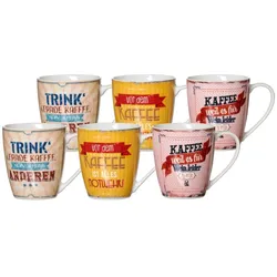 HENKELBECHER Büro bunt 360 ml 6er Set