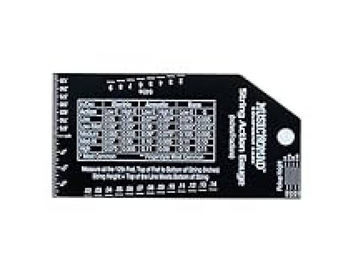 MusicNomad MN602 Precision String Action Gauge Ruler for String Height- Metric, SAE, 64ths - Outils pour instruments