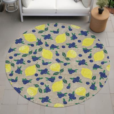 Addison Rugs Machine Washable Indoor/ Outdoor Citrus Berry Chantille Rug