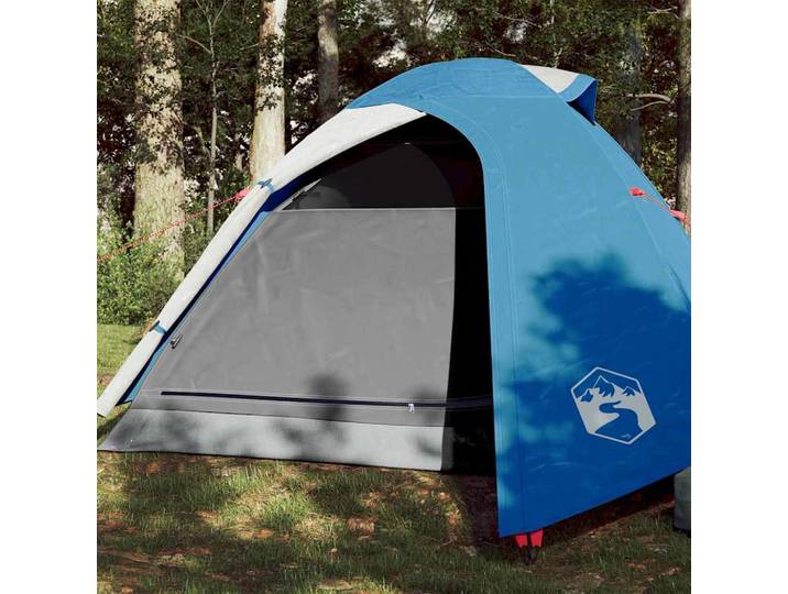 vidaXL Kuppel-Campingzelt 3 Personen Blau Wasserdicht