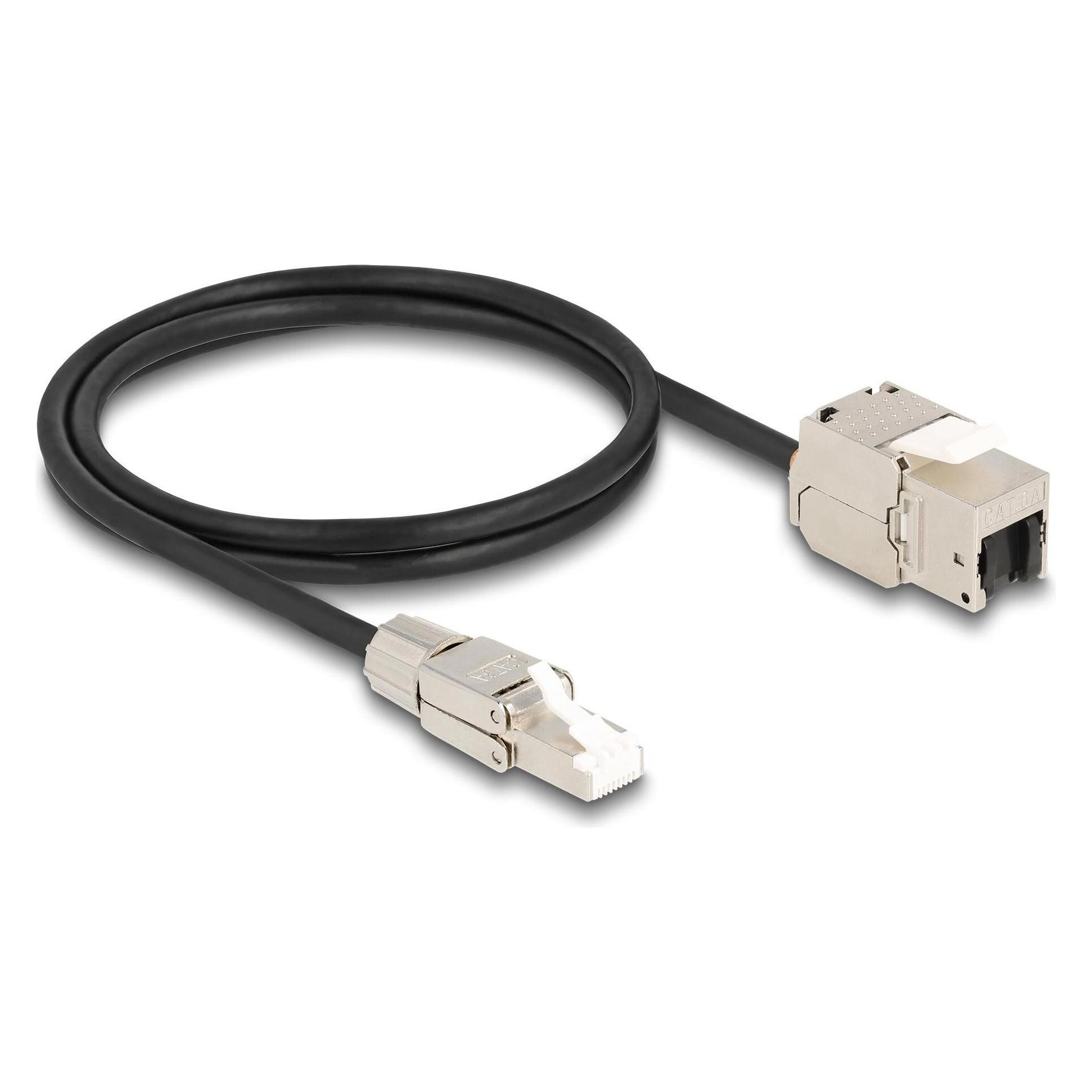 Delock Kabel RJ45 Stecker feldkonfektionierbar (S/FTP, 1 m) (87206)