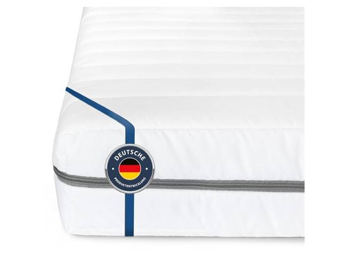 BMM Kaltschaummatratze Klassik 12 XXL 80x190 cm H4 12 cm Stabiler KSCell® Kaltschaum mit kompakter 12 cm Höhe bietet zuverlässigen Liegekomfort für vielseitige Einsatzbereiche.