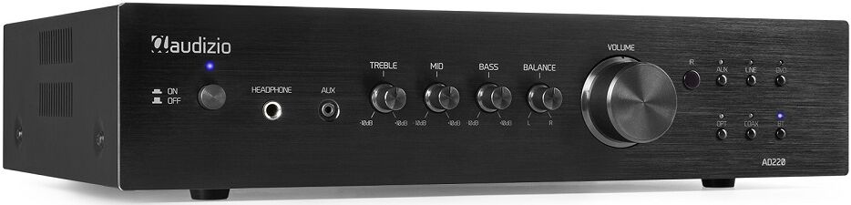 Amplificador Hi-Fi 400W c/ Leitor MP3 e CD Players AD220B (Preto) - AUDIZIO