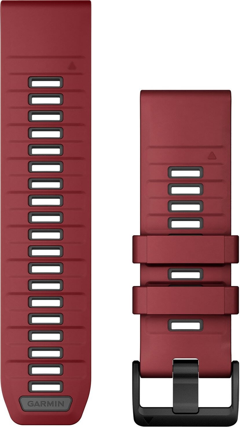 Garmin vervangende polsband QuickFit 26mm siliconen Marsala/Graphiet