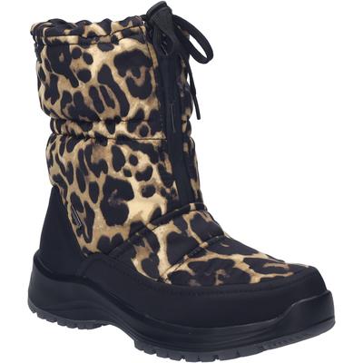 Stiefel JOSEF SEIBEL "Colorado 58, schwarz-leo", Damen, Gr. 43, schwarz (schwarz, leo), Obermaterial: 100% Textilmaterial TEXMAT., Schuhe Stiefel