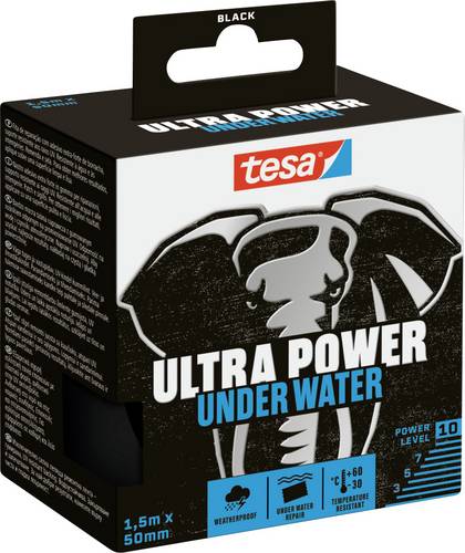 tesa Ultra Power Underwater 56491-00000-00 Reparaturband Schwarz (L x B) 1.5 m x 50 mm 1 St.