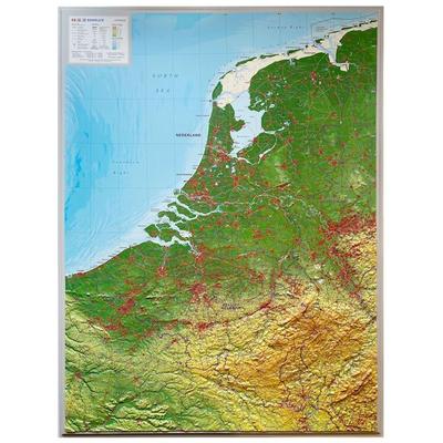 Relief Belelux 1:700.000, Karte von Andre Markgraf,Mario Engelhardt, Georelief Vertriebs GbR