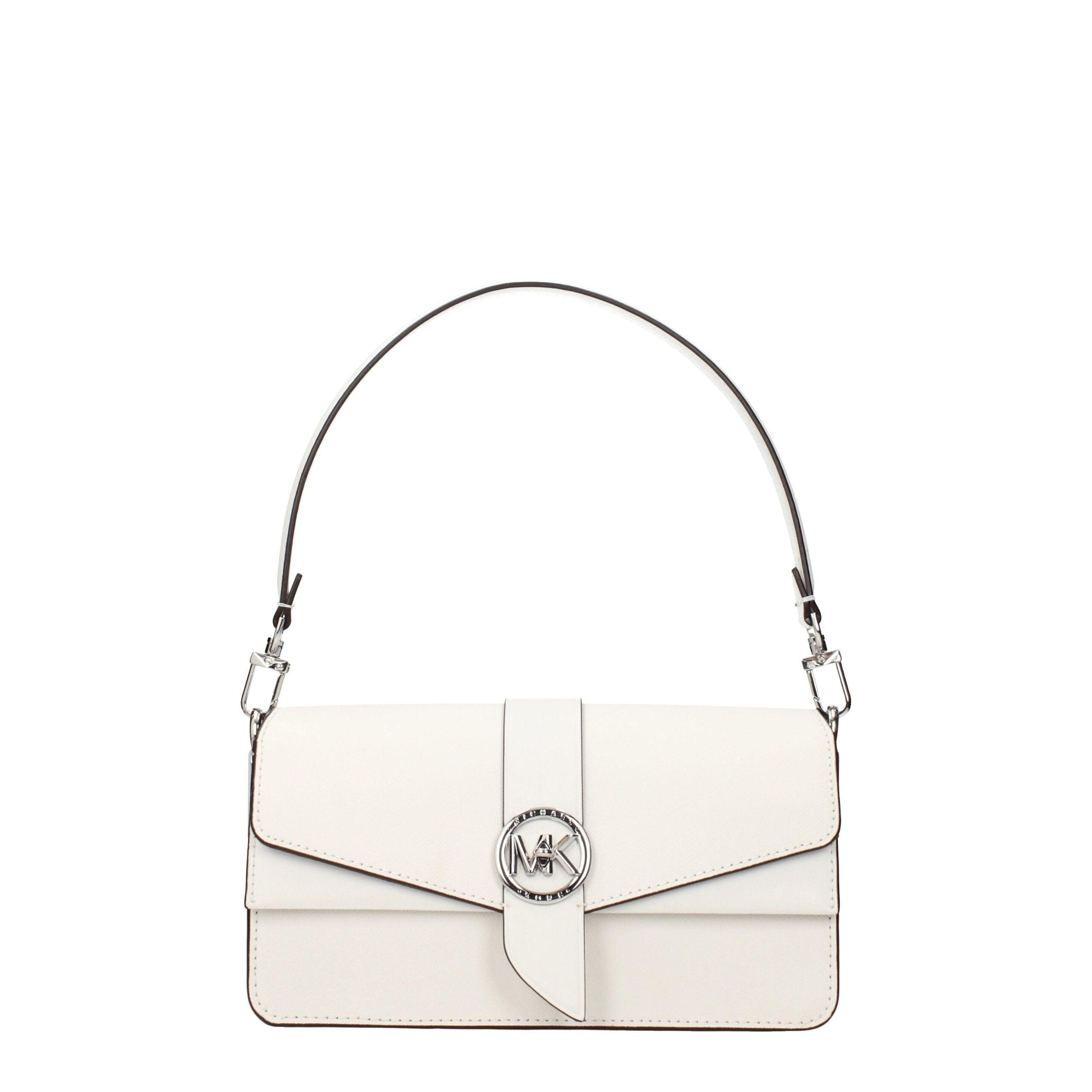 Michael Kors Witte Leren Handtas