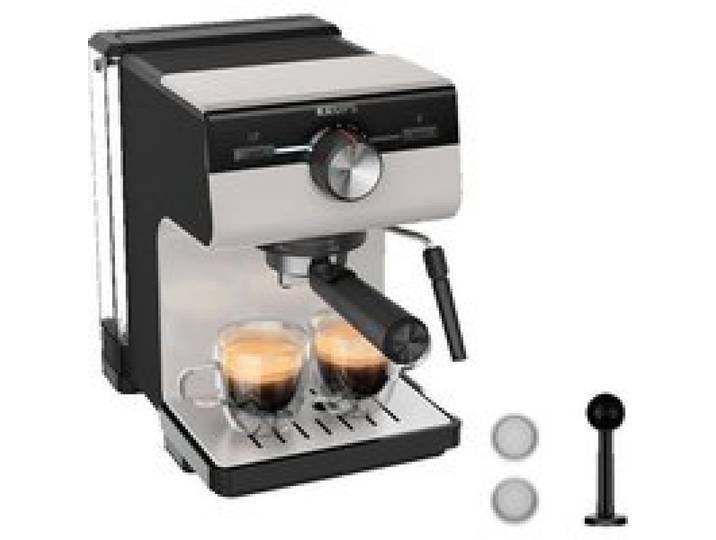 KRUPS Machine espresso manuelle Gris clair Authentic XP381B10