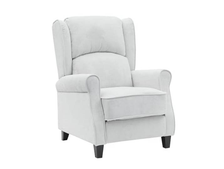 BRIGROS La voglia di fare WeHome – Relaxsessel mit ergonomischer Sitzfläche aus Stoff, Bettsessel, verstellbare Rückenlehne, für Wohnzimmer, Wohnzimmer und Büro (modern, Taupe)