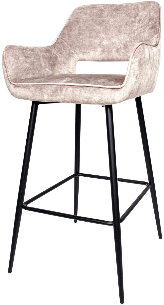 PTMD Barstoel Fallon Velvet - Khaki