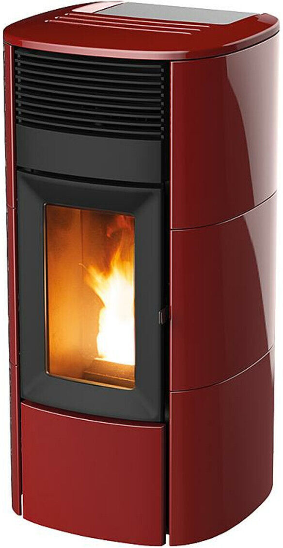 MCZ Pelletofen  Club Hydromatic 18 M2 18 kW mit bordeauxfarbenem Wasser
