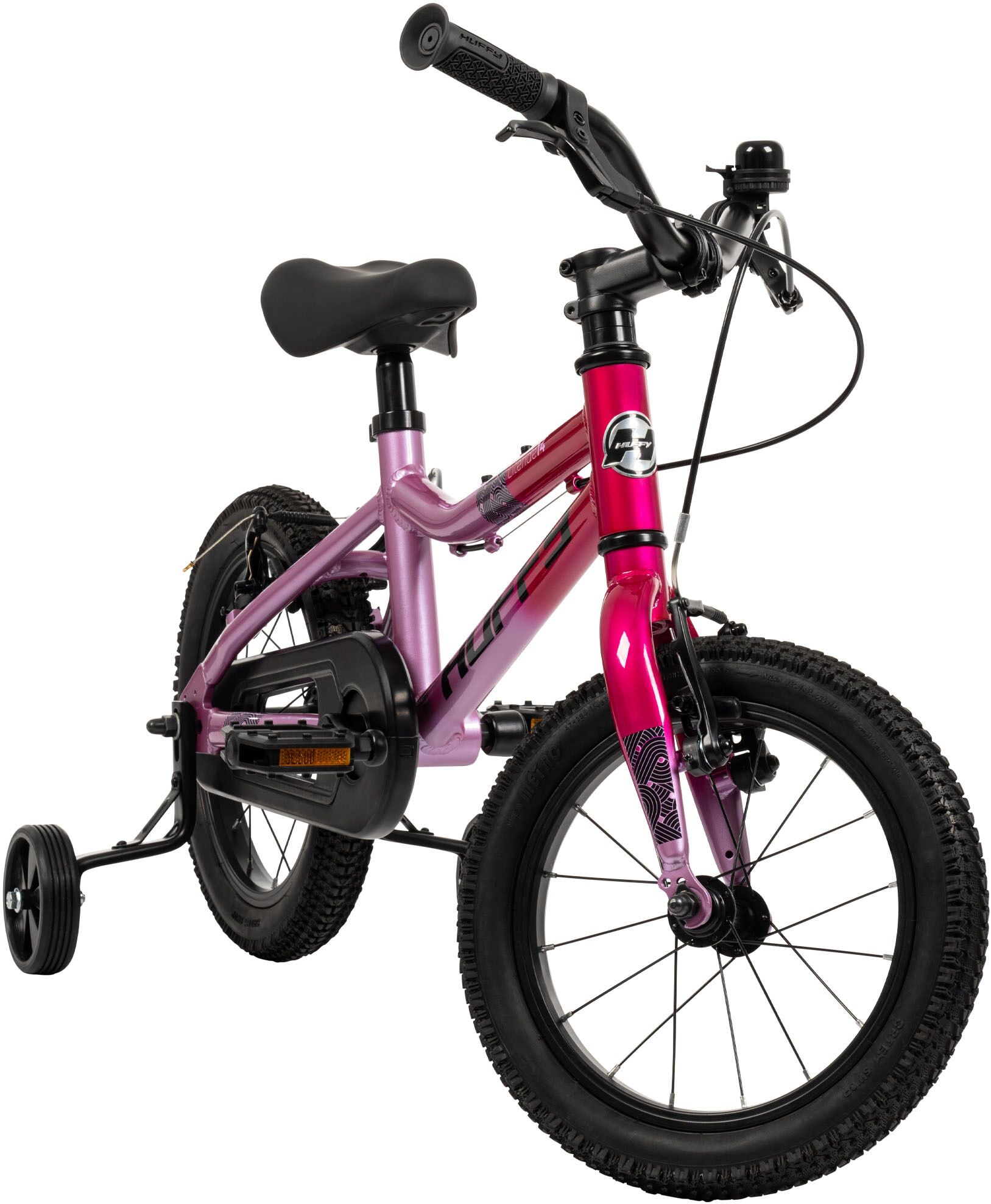 Kinderfahrrad HUFFY "14-Zoll Literide Fahrrad" Gr. 22, pink, Fahrräder, Kinder, 22cm, 14 Zoll (35,56cm) hinten: 14 Zoll (35,56cm)