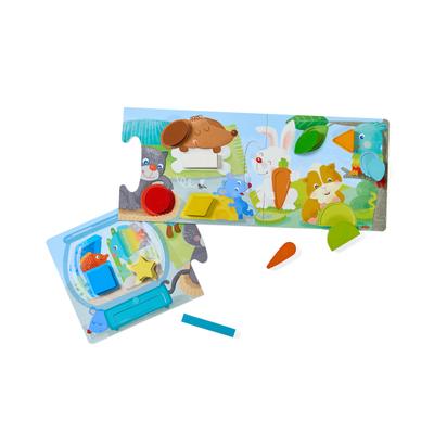 Steckspielzeug HABA "Zuordnungsspiel Haustiere", bunt, Steckspielzeug, Baby