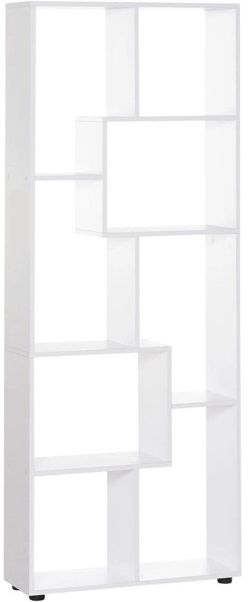 Questyr Boekenkast Wit met 8 Planken