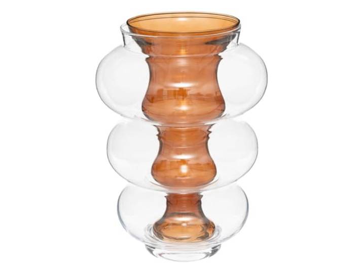 Atmosphera - Vase Double atmosphera x matali crasset h36cm aus bernsteinfarbenem Glas